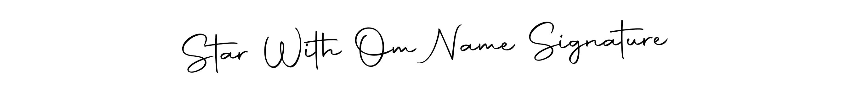 This is the best signature style for the Star With Om Name Signature name. Also you like these signature font (Autography-DOLnW). Mix name signature. Star With Om Name Signature signature style 10 images and pictures png