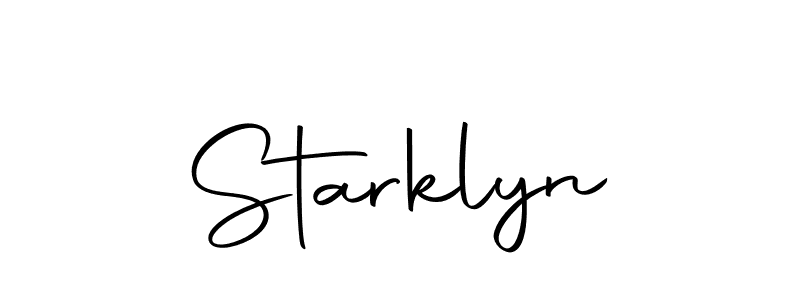 Create a beautiful signature design for name Starklyn. With this signature (Autography-DOLnW) fonts, you can make a handwritten signature for free. Starklyn signature style 10 images and pictures png