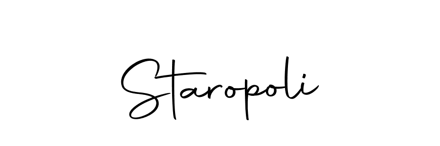 Create a beautiful signature design for name Staropoli. With this signature (Autography-DOLnW) fonts, you can make a handwritten signature for free. Staropoli signature style 10 images and pictures png