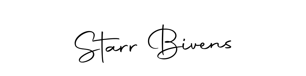 Create a beautiful signature design for name Starr Bivens. With this signature (Autography-DOLnW) fonts, you can make a handwritten signature for free. Starr Bivens signature style 10 images and pictures png