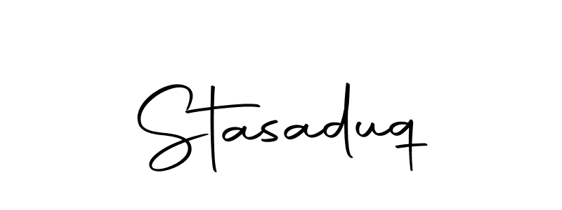 You can use this online signature creator to create a handwritten signature for the name Stasaduq. This is the best online autograph maker. Stasaduq signature style 10 images and pictures png