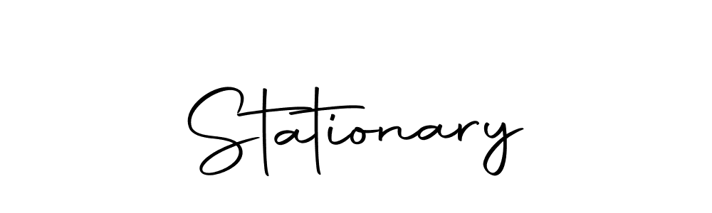 Create a beautiful signature design for name Stationary. With this signature (Autography-DOLnW) fonts, you can make a handwritten signature for free. Stationary signature style 10 images and pictures png