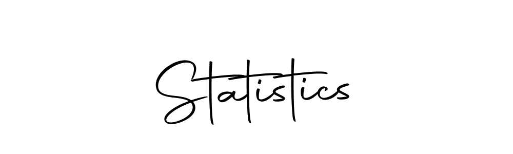 Make a beautiful signature design for name Statistics. With this signature (Autography-DOLnW) style, you can create a handwritten signature for free. Statistics signature style 10 images and pictures png