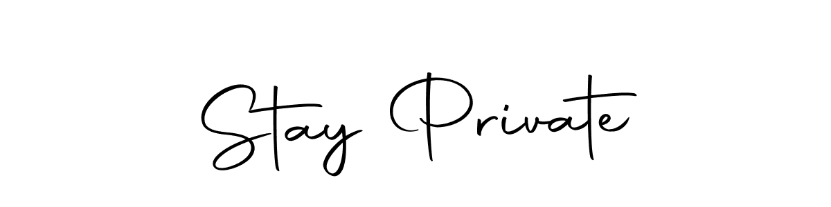 The best way (Autography-DOLnW) to make a short signature is to pick only two or three words in your name. The name Stay Private include a total of six letters. For converting this name. Stay Private signature style 10 images and pictures png