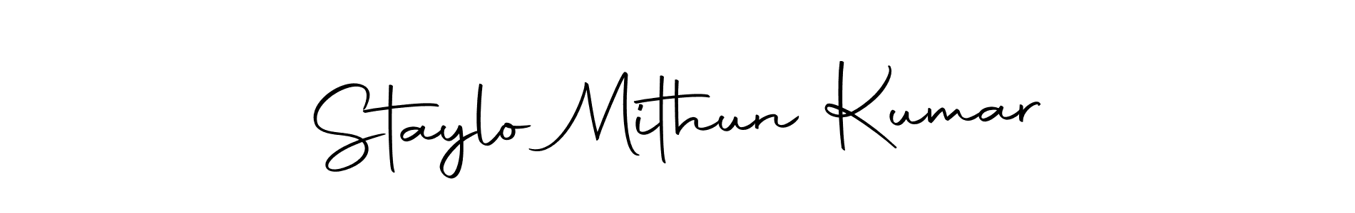 Also we have Staylo Mithun Kumar name is the best signature style. Create professional handwritten signature collection using Autography-DOLnW autograph style. Staylo Mithun Kumar signature style 10 images and pictures png