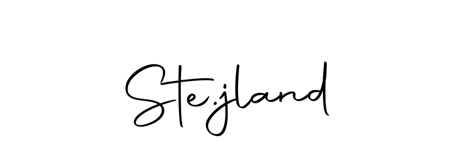 Use a signature maker to create a handwritten signature online. With this signature software, you can design (Autography-DOLnW) your own signature for name Ste.jland. Ste.jland signature style 10 images and pictures png