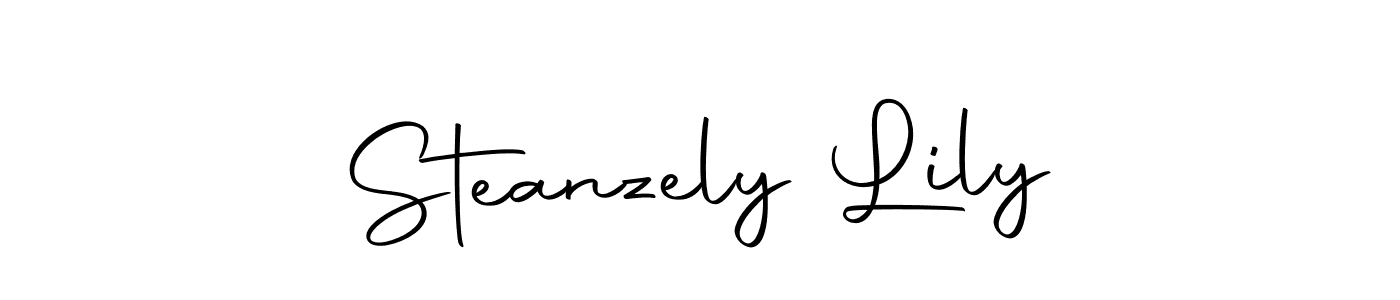 Use a signature maker to create a handwritten signature online. With this signature software, you can design (Autography-DOLnW) your own signature for name Steanzely Lily. Steanzely Lily signature style 10 images and pictures png