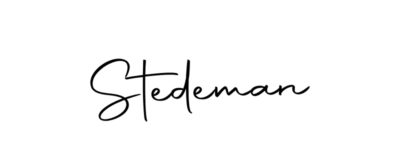 Design your own signature with our free online signature maker. With this signature software, you can create a handwritten (Autography-DOLnW) signature for name Stedeman. Stedeman signature style 10 images and pictures png