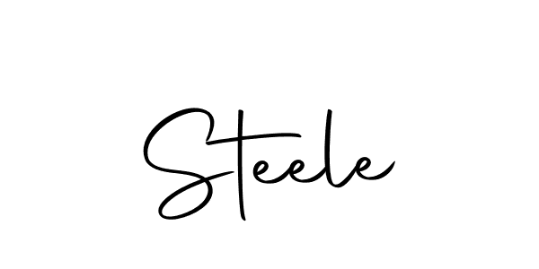 Create a beautiful signature design for name Steele. With this signature (Autography-DOLnW) fonts, you can make a handwritten signature for free. Steele signature style 10 images and pictures png