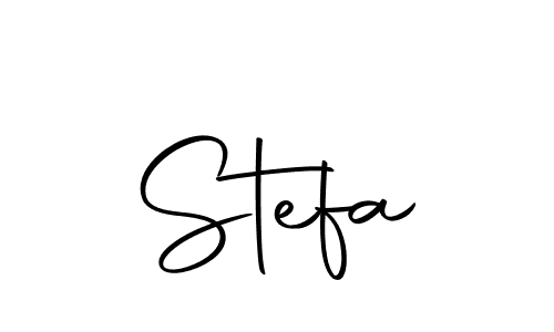 Design your own signature with our free online signature maker. With this signature software, you can create a handwritten (Autography-DOLnW) signature for name Stefa. Stefa signature style 10 images and pictures png