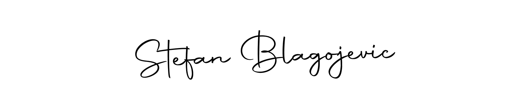 Design your own signature with our free online signature maker. With this signature software, you can create a handwritten (Autography-DOLnW) signature for name Stefan Blagojevic. Stefan Blagojevic signature style 10 images and pictures png