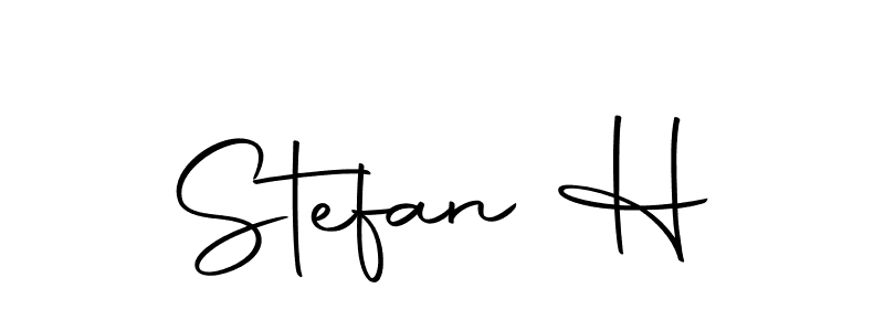 Create a beautiful signature design for name Stefan H. With this signature (Autography-DOLnW) fonts, you can make a handwritten signature for free. Stefan H signature style 10 images and pictures png