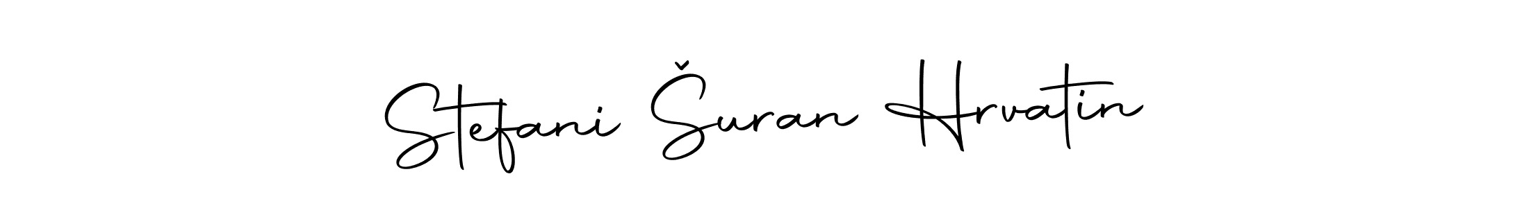 Autography-DOLnW is a professional signature style that is perfect for those who want to add a touch of class to their signature. It is also a great choice for those who want to make their signature more unique. Get Stefani Šuran Hrvatin name to fancy signature for free. Stefani Šuran Hrvatin signature style 10 images and pictures png