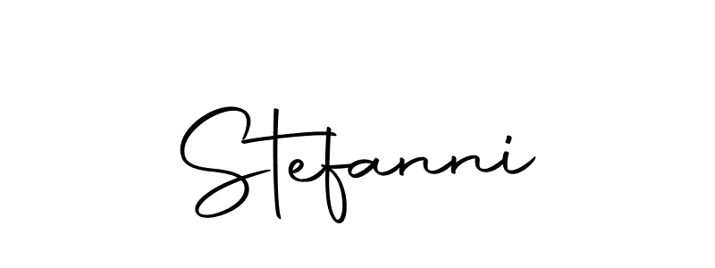 Design your own signature with our free online signature maker. With this signature software, you can create a handwritten (Autography-DOLnW) signature for name Stefanni. Stefanni signature style 10 images and pictures png