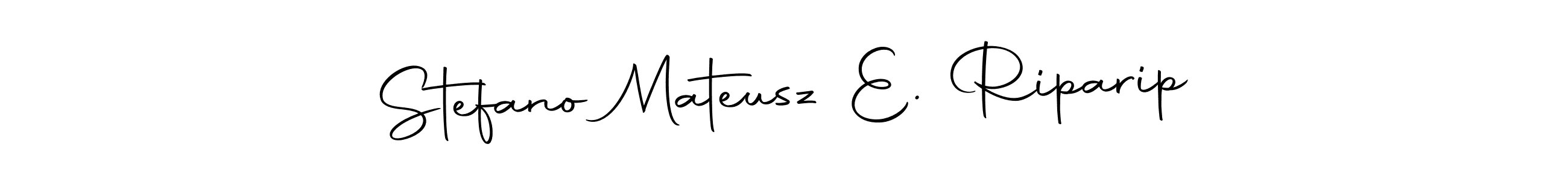 You should practise on your own different ways (Autography-DOLnW) to write your name (Stefano Mateusz E. Riparip) in signature. don't let someone else do it for you. Stefano Mateusz E. Riparip signature style 10 images and pictures png