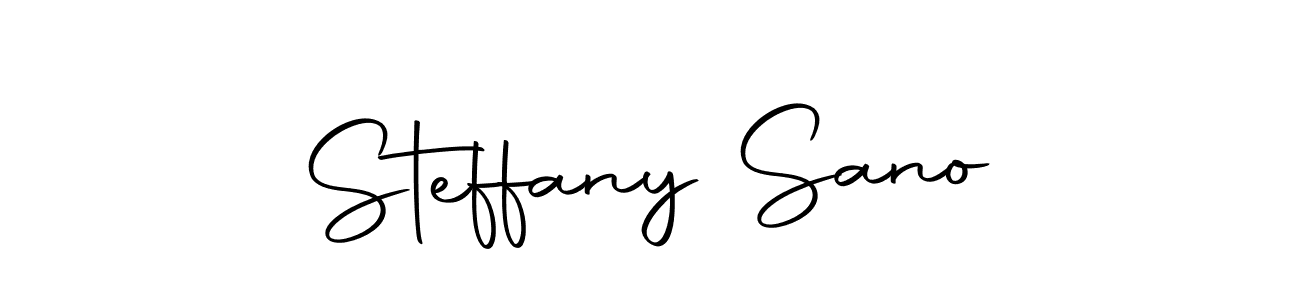 Autography-DOLnW is a professional signature style that is perfect for those who want to add a touch of class to their signature. It is also a great choice for those who want to make their signature more unique. Get Steffany Sano name to fancy signature for free. Steffany Sano signature style 10 images and pictures png