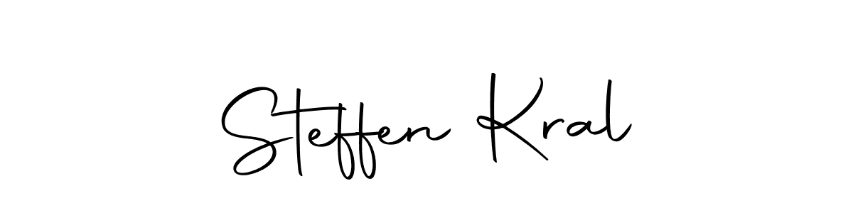 Create a beautiful signature design for name Steffen Kral. With this signature (Autography-DOLnW) fonts, you can make a handwritten signature for free. Steffen Kral signature style 10 images and pictures png