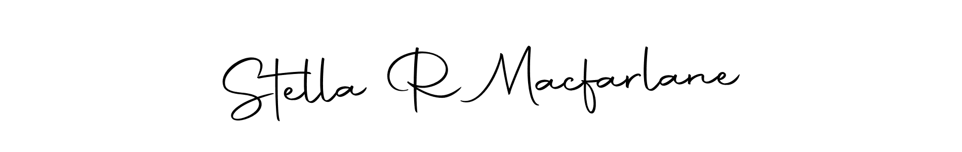 The best way (Autography-DOLnW) to make a short signature is to pick only two or three words in your name. The name Stella R Macfarlane include a total of six letters. For converting this name. Stella R Macfarlane signature style 10 images and pictures png
