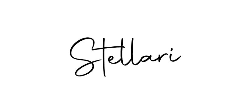 Create a beautiful signature design for name Stellari. With this signature (Autography-DOLnW) fonts, you can make a handwritten signature for free. Stellari signature style 10 images and pictures png