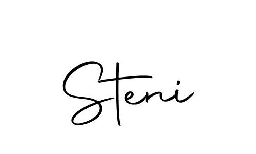 Design your own signature with our free online signature maker. With this signature software, you can create a handwritten (Autography-DOLnW) signature for name Steni. Steni signature style 10 images and pictures png