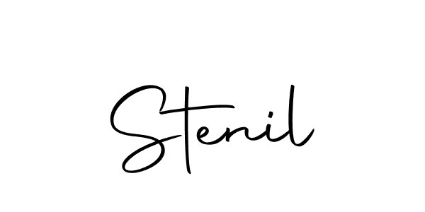 Design your own signature with our free online signature maker. With this signature software, you can create a handwritten (Autography-DOLnW) signature for name Stenil. Stenil signature style 10 images and pictures png