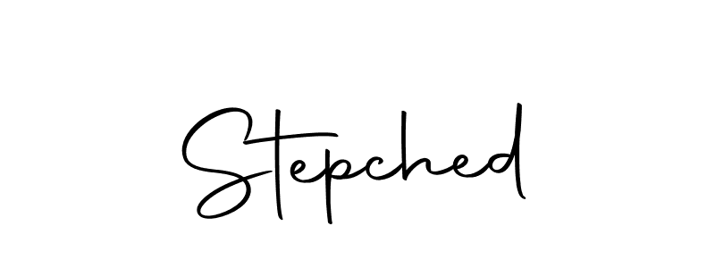 The best way (Autography-DOLnW) to make a short signature is to pick only two or three words in your name. The name Stepched include a total of six letters. For converting this name. Stepched signature style 10 images and pictures png