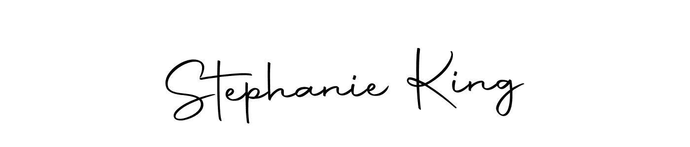 How to make Stephanie King name signature. Use Autography-DOLnW style for creating short signs online. This is the latest handwritten sign. Stephanie King signature style 10 images and pictures png