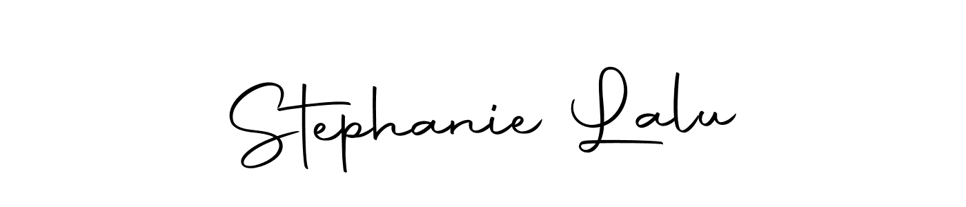 You should practise on your own different ways (Autography-DOLnW) to write your name (Stephanie Lalu) in signature. don't let someone else do it for you. Stephanie Lalu signature style 10 images and pictures png