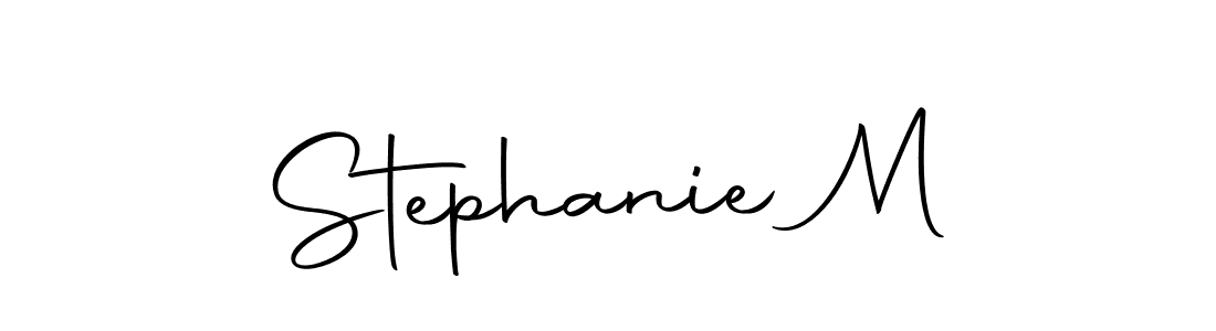 How to make Stephanie M signature? Autography-DOLnW is a professional autograph style. Create handwritten signature for Stephanie M name. Stephanie M signature style 10 images and pictures png
