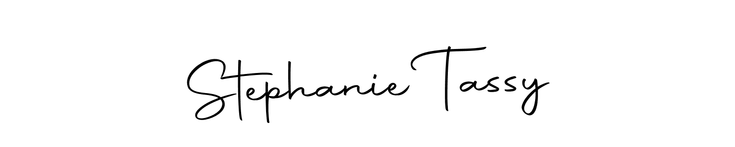 How to make Stephanie Tassy name signature. Use Autography-DOLnW style for creating short signs online. This is the latest handwritten sign. Stephanie Tassy signature style 10 images and pictures png