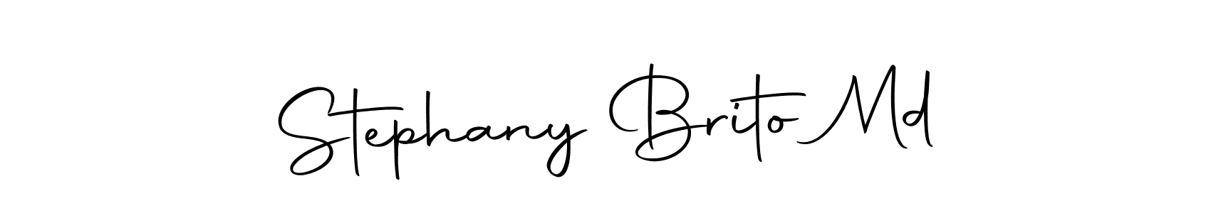 Make a beautiful signature design for name Stephany Brito Md. With this signature (Autography-DOLnW) style, you can create a handwritten signature for free. Stephany Brito Md signature style 10 images and pictures png