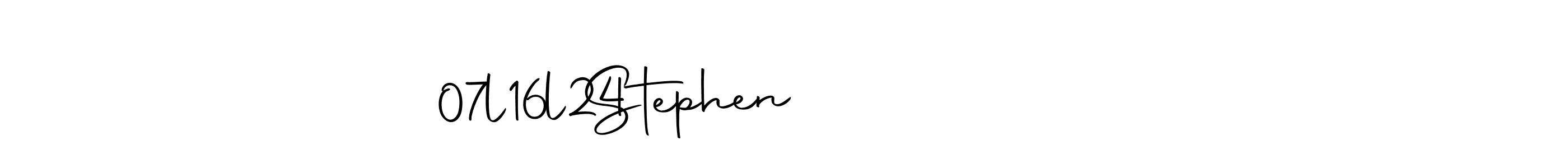 Design your own signature with our free online signature maker. With this signature software, you can create a handwritten (Autography-DOLnW) signature for name Stephen             07l16l24. Stephen             07l16l24 signature style 10 images and pictures png
