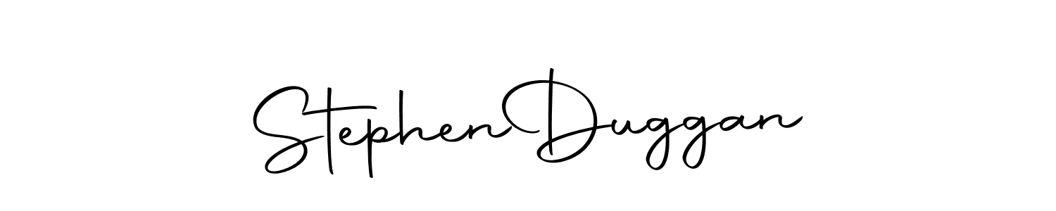 Create a beautiful signature design for name Stephen  Duggan. With this signature (Autography-DOLnW) fonts, you can make a handwritten signature for free. Stephen  Duggan signature style 10 images and pictures png