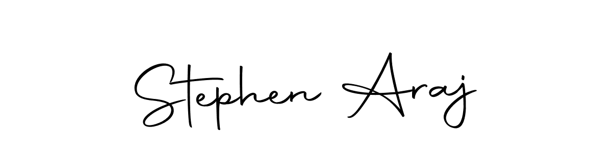 Once you've used our free online signature maker to create your best signature Autography-DOLnW style, it's time to enjoy all of the benefits that Stephen Araj name signing documents. Stephen Araj signature style 10 images and pictures png