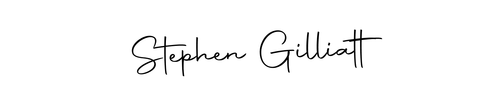 How to make Stephen Gilliatt name signature. Use Autography-DOLnW style for creating short signs online. This is the latest handwritten sign. Stephen Gilliatt signature style 10 images and pictures png