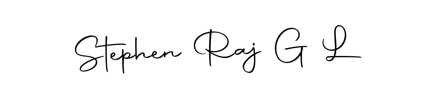 You can use this online signature creator to create a handwritten signature for the name Stephen Raj G L. This is the best online autograph maker. Stephen Raj G L signature style 10 images and pictures png