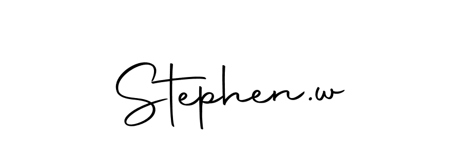 How to make Stephen.w signature? Autography-DOLnW is a professional autograph style. Create handwritten signature for Stephen.w name. Stephen.w signature style 10 images and pictures png