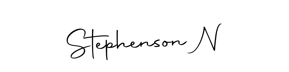 Design your own signature with our free online signature maker. With this signature software, you can create a handwritten (Autography-DOLnW) signature for name Stephenson N. Stephenson N signature style 10 images and pictures png