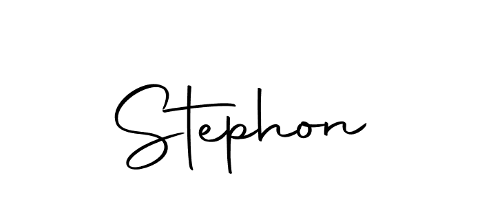 Use a signature maker to create a handwritten signature online. With this signature software, you can design (Autography-DOLnW) your own signature for name Stephon. Stephon signature style 10 images and pictures png