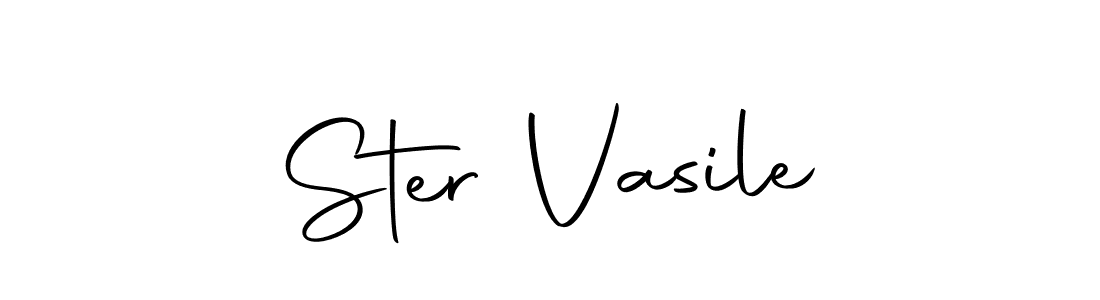 Use a signature maker to create a handwritten signature online. With this signature software, you can design (Autography-DOLnW) your own signature for name Ster Vasile. Ster Vasile signature style 10 images and pictures png