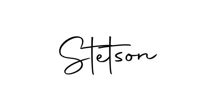 How to make Stetson signature? Autography-DOLnW is a professional autograph style. Create handwritten signature for Stetson name. Stetson signature style 10 images and pictures png