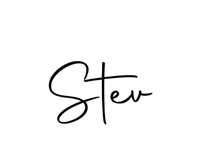 Design your own signature with our free online signature maker. With this signature software, you can create a handwritten (Autography-DOLnW) signature for name Stev. Stev signature style 10 images and pictures png