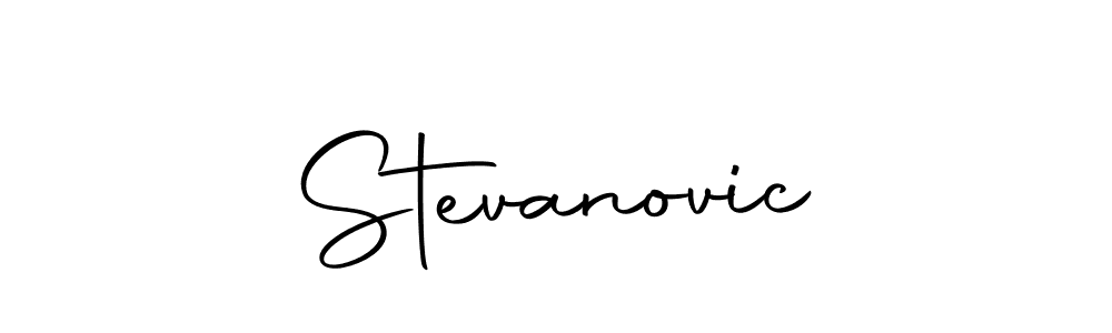 Use a signature maker to create a handwritten signature online. With this signature software, you can design (Autography-DOLnW) your own signature for name Stevanovic. Stevanovic signature style 10 images and pictures png