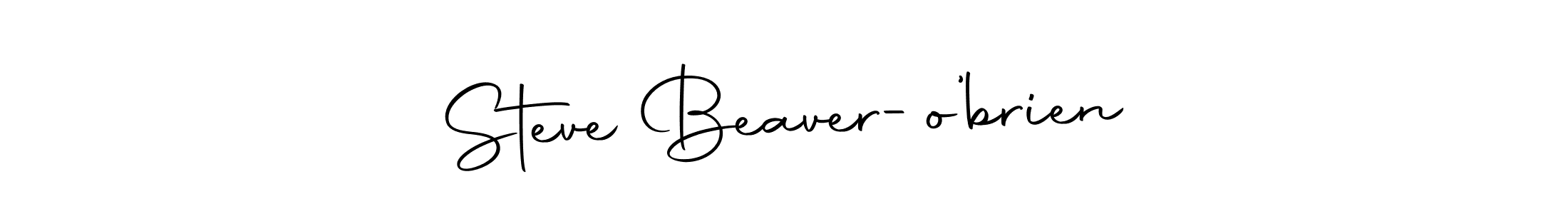 How to make Steve Beaver-o’brien name signature. Use Autography-DOLnW style for creating short signs online. This is the latest handwritten sign. Steve Beaver-o’brien signature style 10 images and pictures png