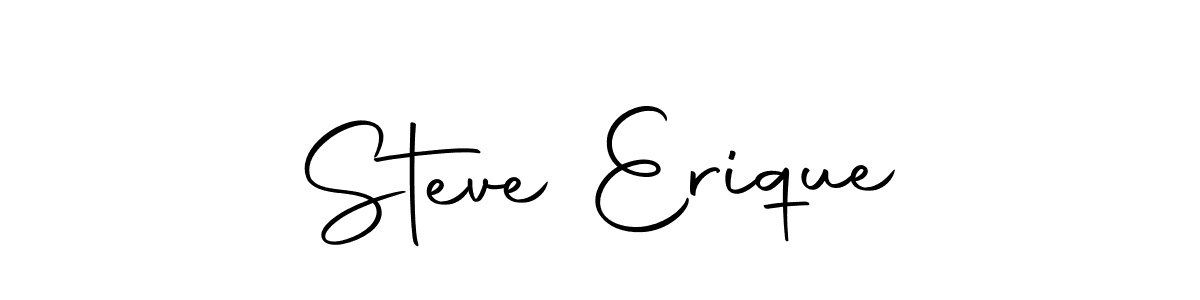 Create a beautiful signature design for name Steve Erique. With this signature (Autography-DOLnW) fonts, you can make a handwritten signature for free. Steve Erique signature style 10 images and pictures png