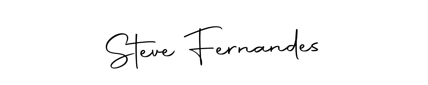 How to make Steve Fernandes name signature. Use Autography-DOLnW style for creating short signs online. This is the latest handwritten sign. Steve Fernandes signature style 10 images and pictures png