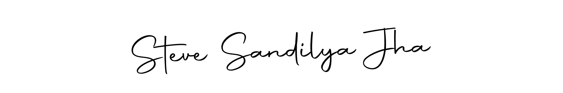 Here are the top 10 professional signature styles for the name Steve Sandilya Jha. These are the best autograph styles you can use for your name. Steve Sandilya Jha signature style 10 images and pictures png