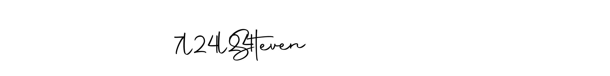 Design your own signature with our free online signature maker. With this signature software, you can create a handwritten (Autography-DOLnW) signature for name Steven           7l24l24. Steven           7l24l24 signature style 10 images and pictures png