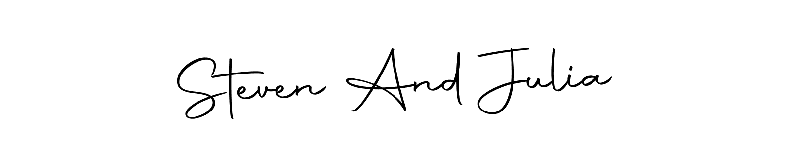 Check out images of Autograph of Steven And Julia name. Actor Steven And Julia Signature Style. Autography-DOLnW is a professional sign style online. Steven And Julia signature style 10 images and pictures png