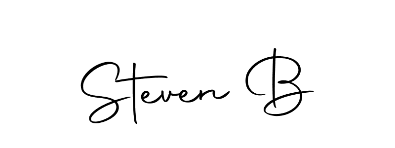 Steven B stylish signature style. Best Handwritten Sign (Autography-DOLnW) for my name. Handwritten Signature Collection Ideas for my name Steven B. Steven B signature style 10 images and pictures png